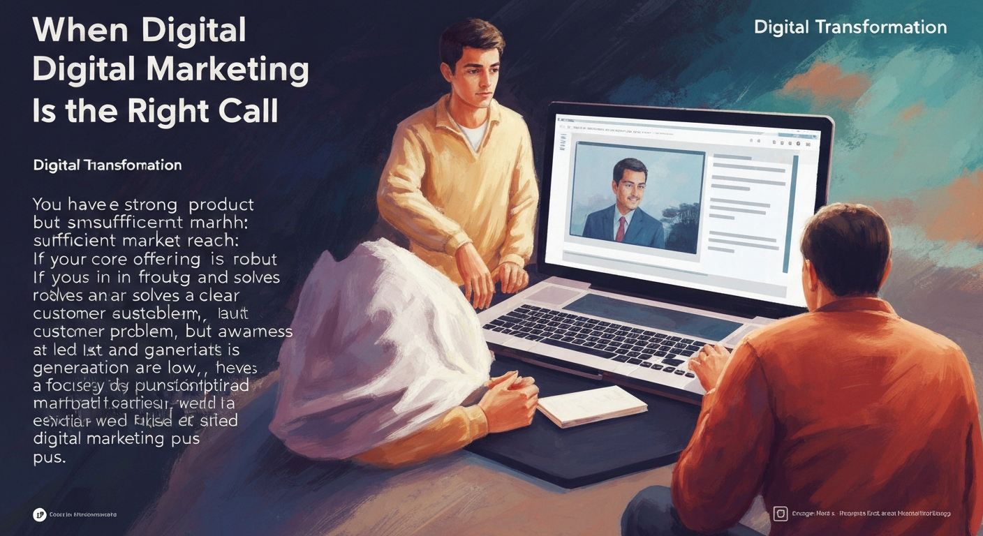 When Digital Marketing Is the Right Call