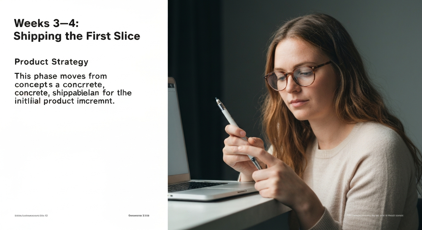 Weeks 3–4: Shipping the First Slice