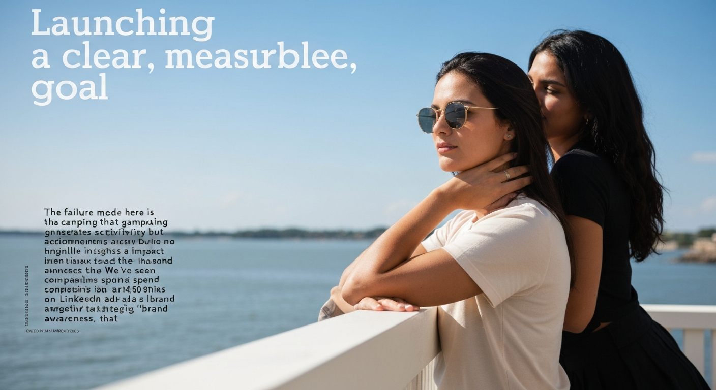 Launching without a clear, measurable goal