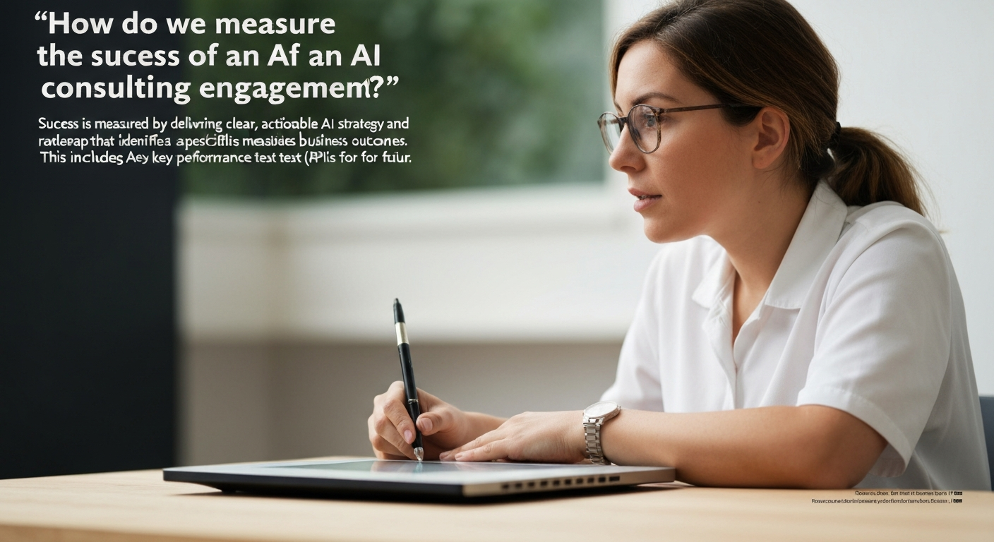 How do we measure the success of an AI consulting engagement?