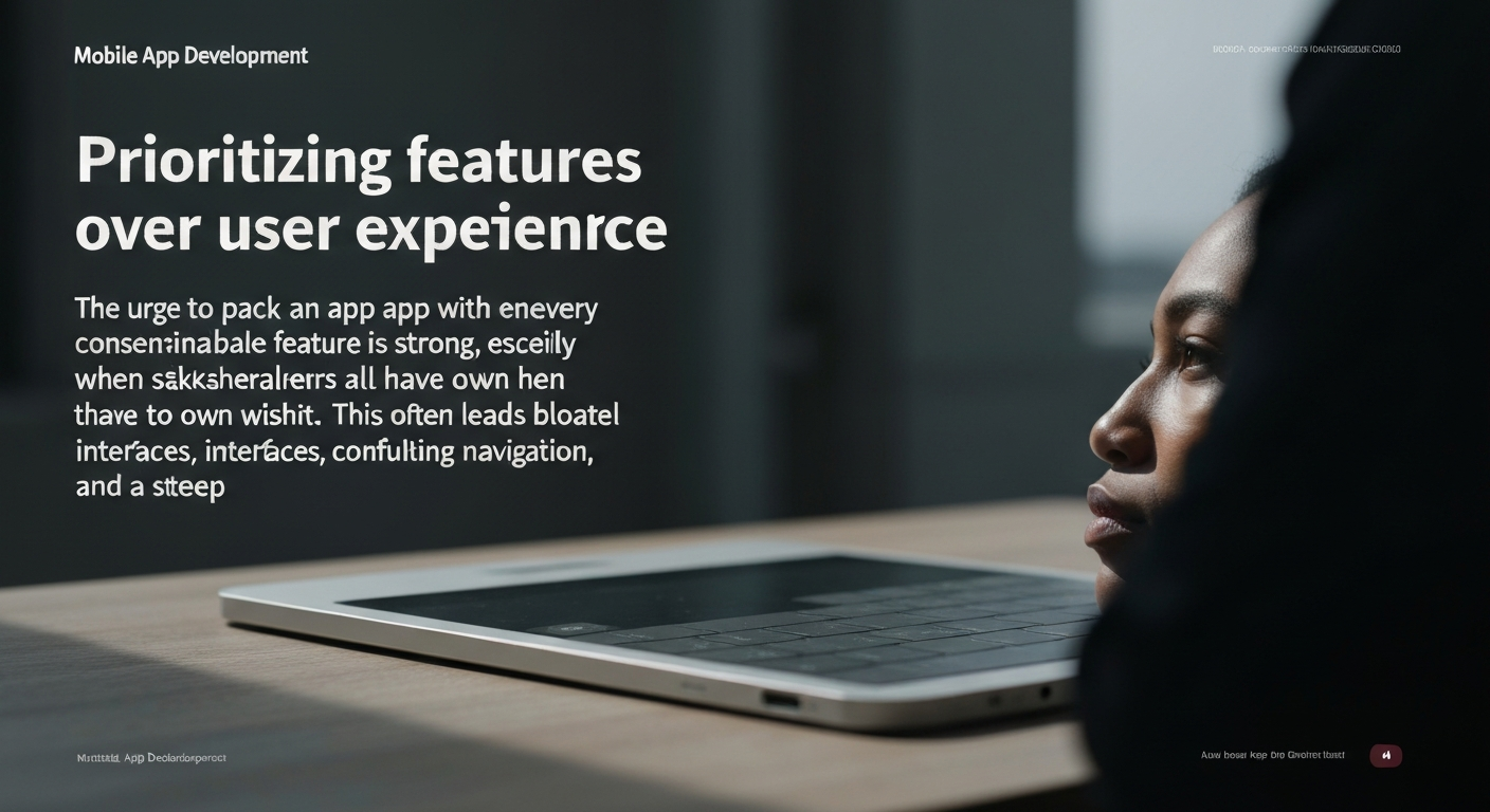 Prioritizing features over user experience