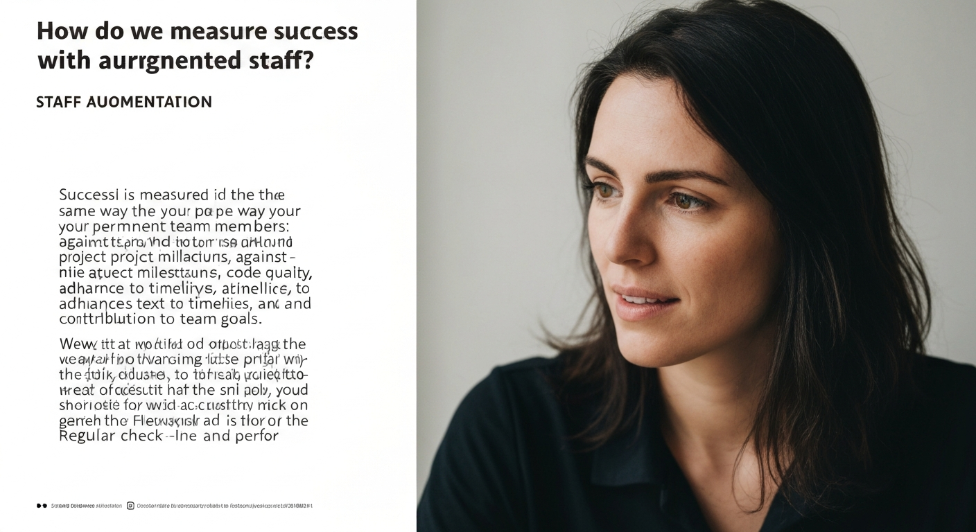 How do we measure success with augmented staff?