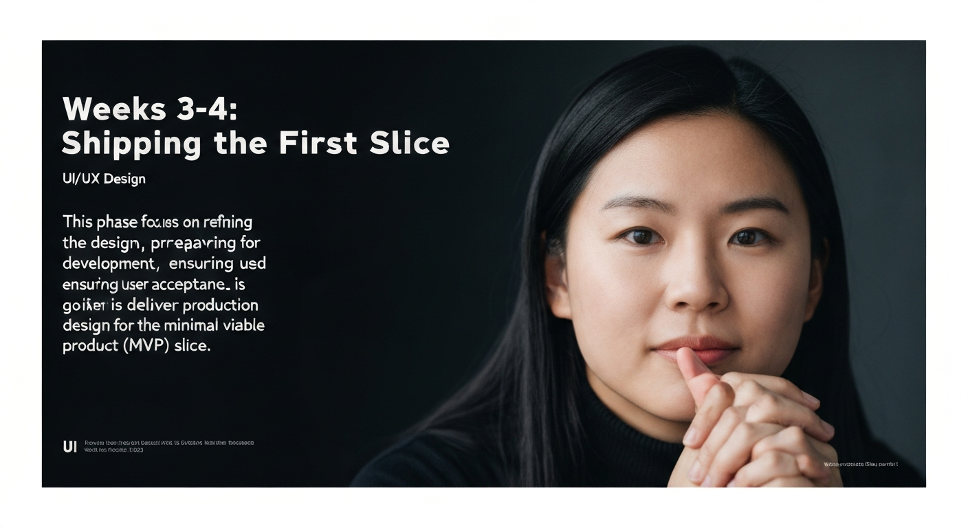 Weeks 3–4: Shipping the First Slice